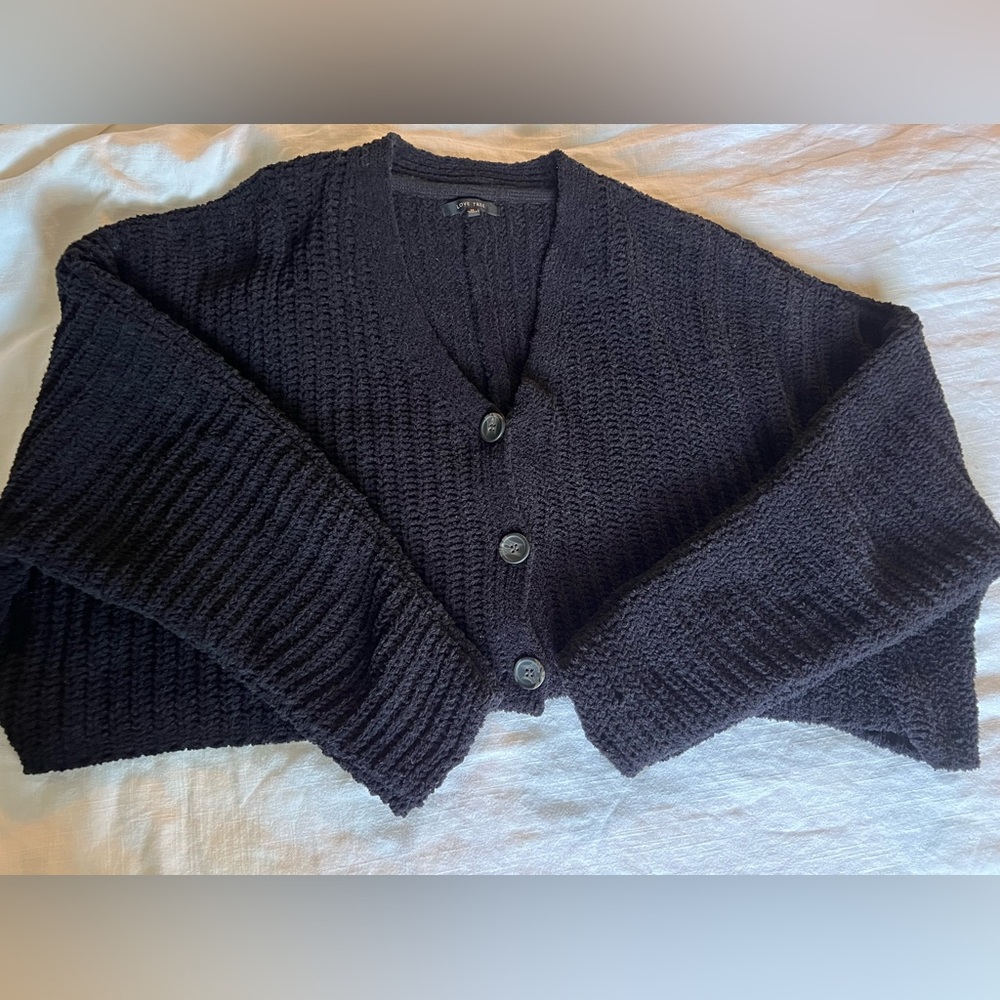 Cozy Black Knit Sweater
